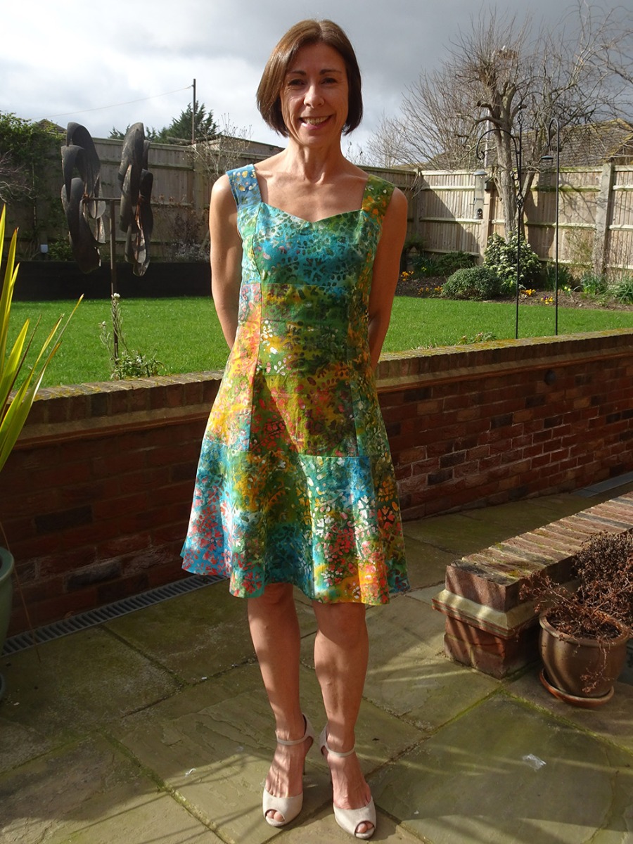 Summer Dress Made from Indian Cotton Batik