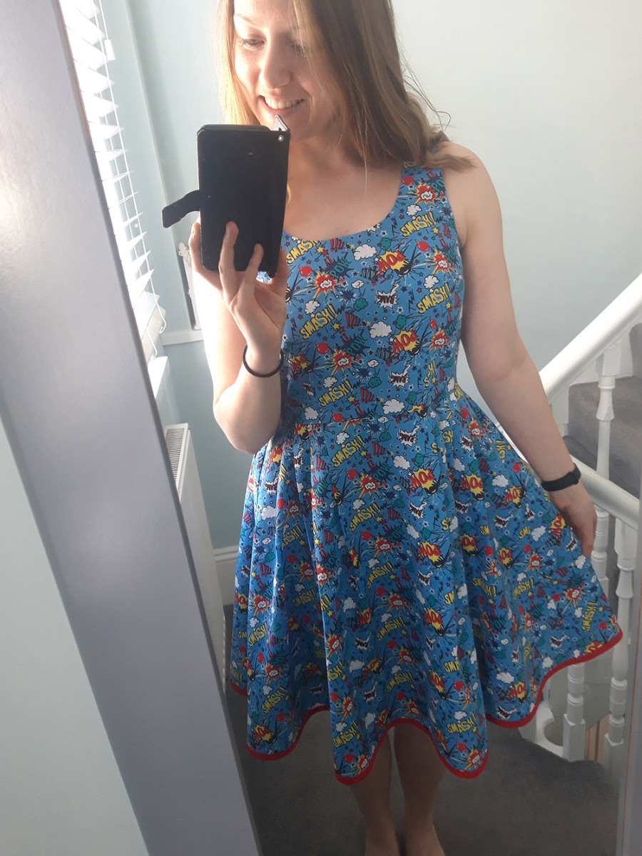 Smash Pow Comic Inspired Dress