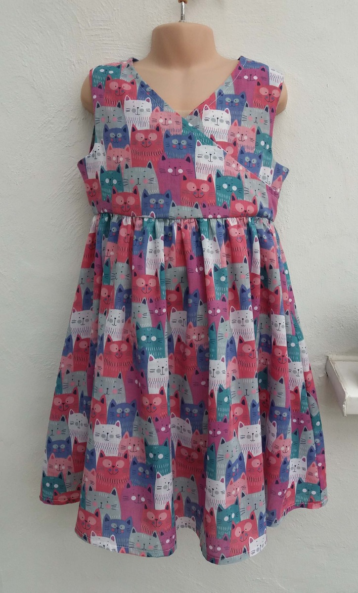 cat print dress