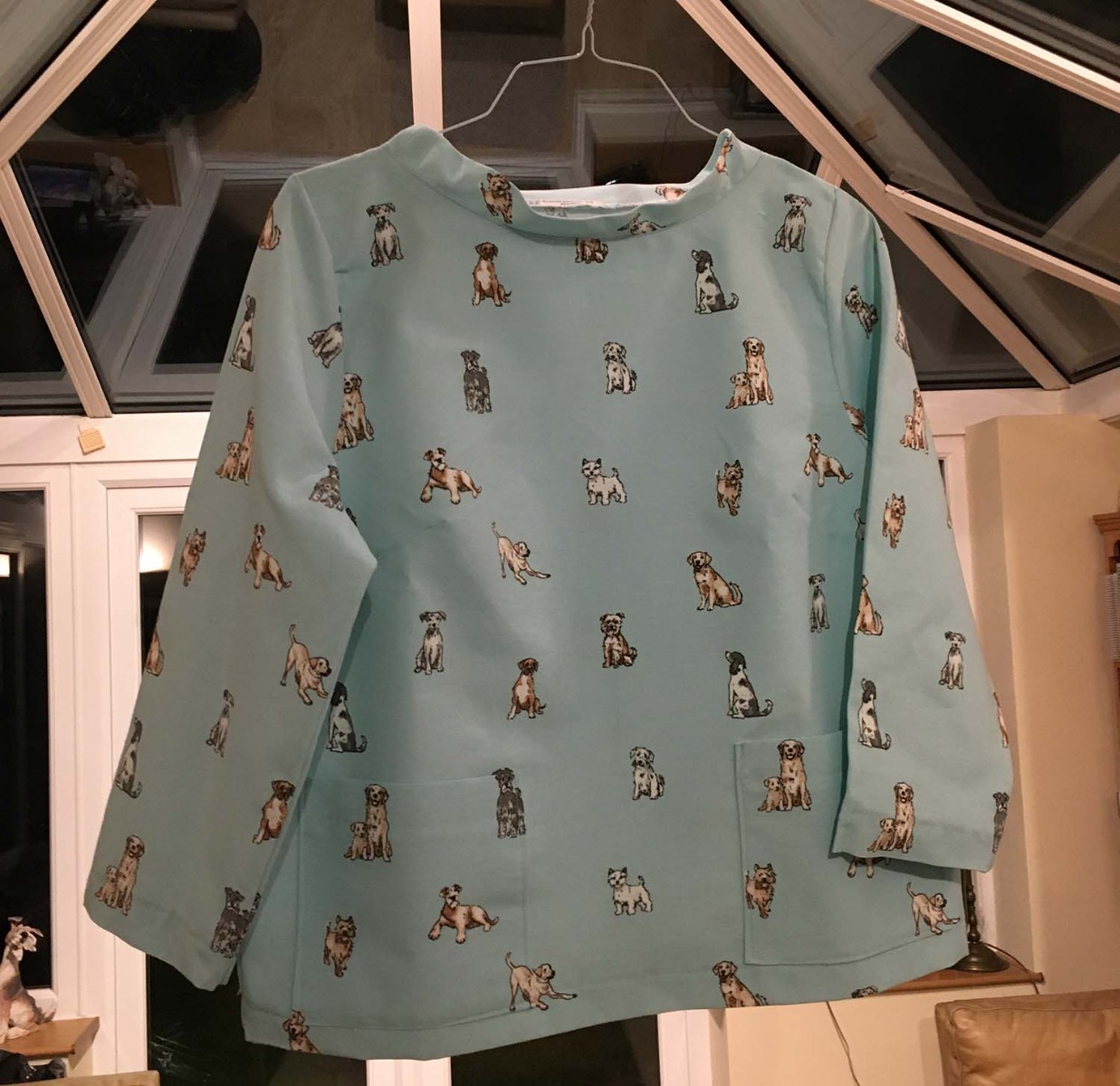 dog print top