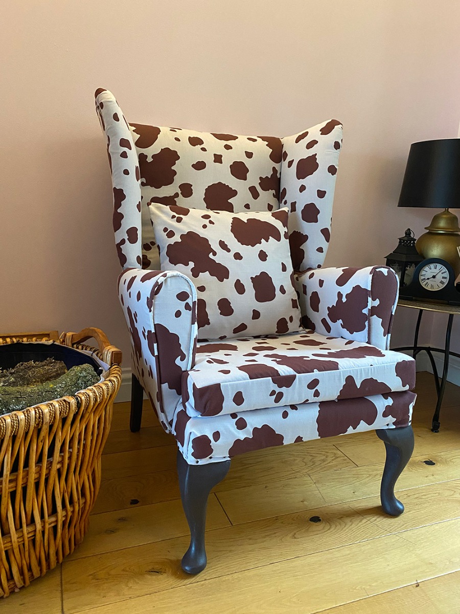 Cow Patch Arm Chair
