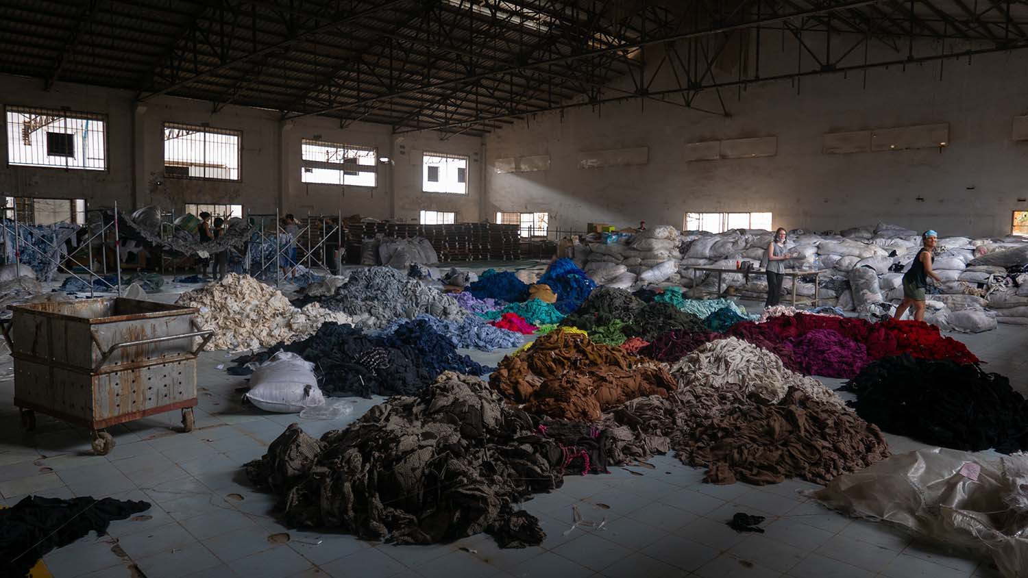 clothing in landfill