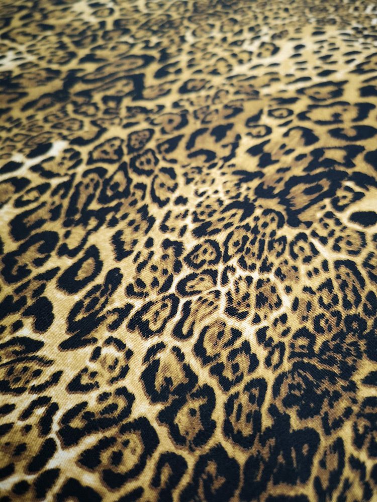 Allover Animal Cotton Print, Leopard Allover Animal Cotton Print, Leopard