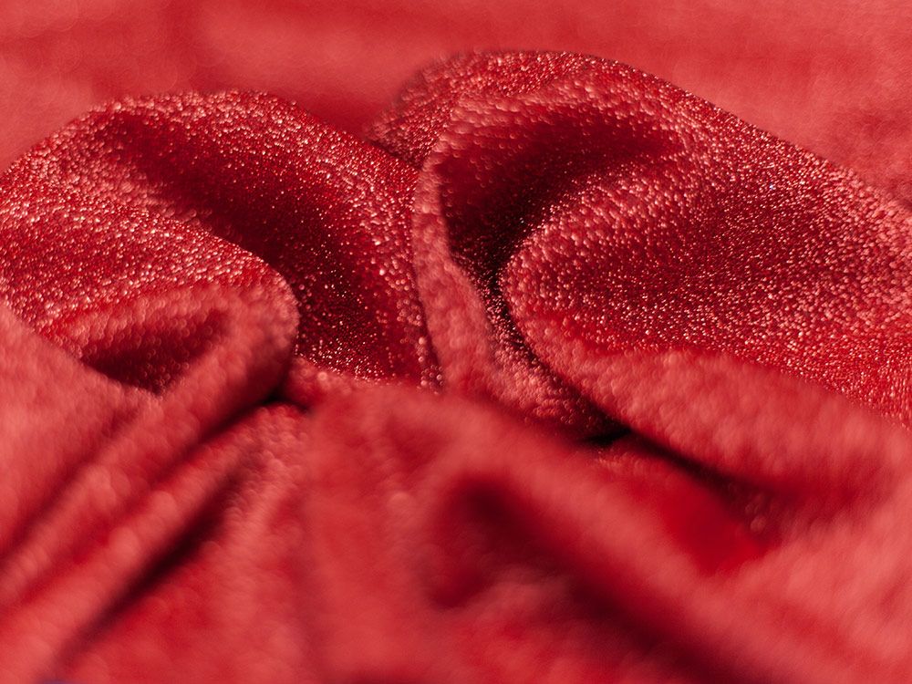 Red jersey knit fabric sales
