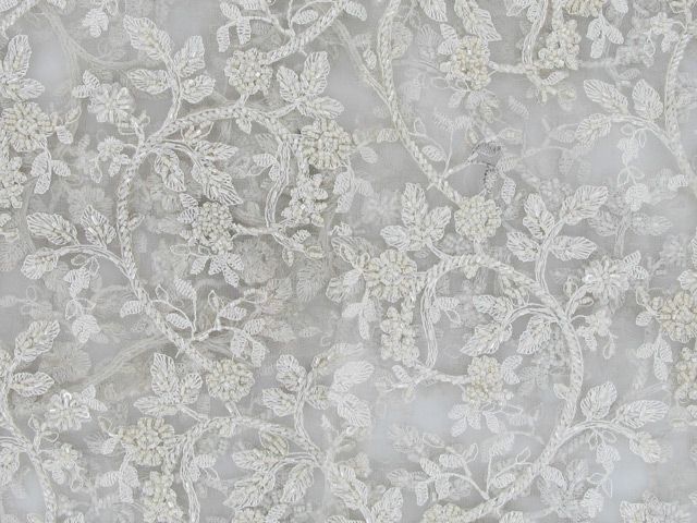 Luxury Floral Bridal Lace - Off White
