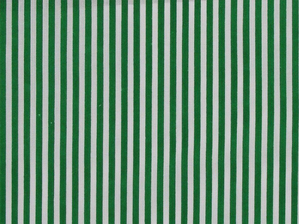 Candy Stripe Polycotton Print, Green