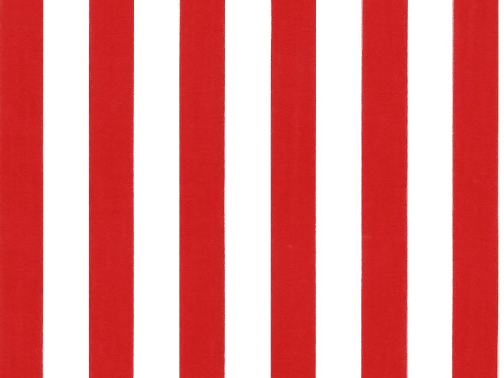 Medium 1cm Stripe Polycotton Print Red