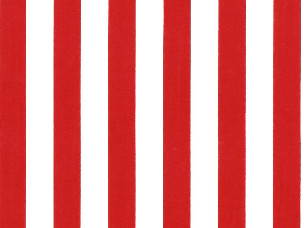 Medium 1cm Stripe Polycotton Print, Red