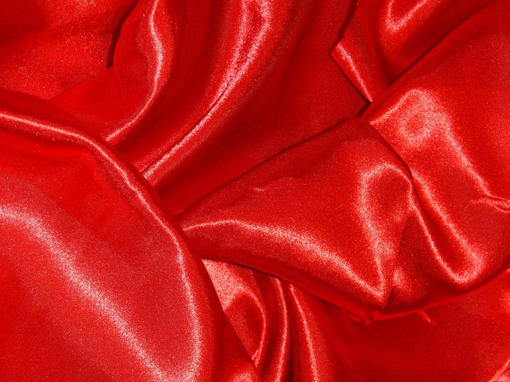 Silk Feel Polyester Satin, Red