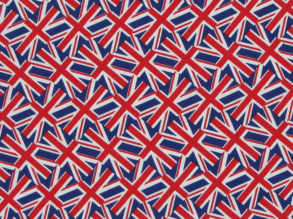 Union Jack Fabric - Pure Cotton, UK Printing