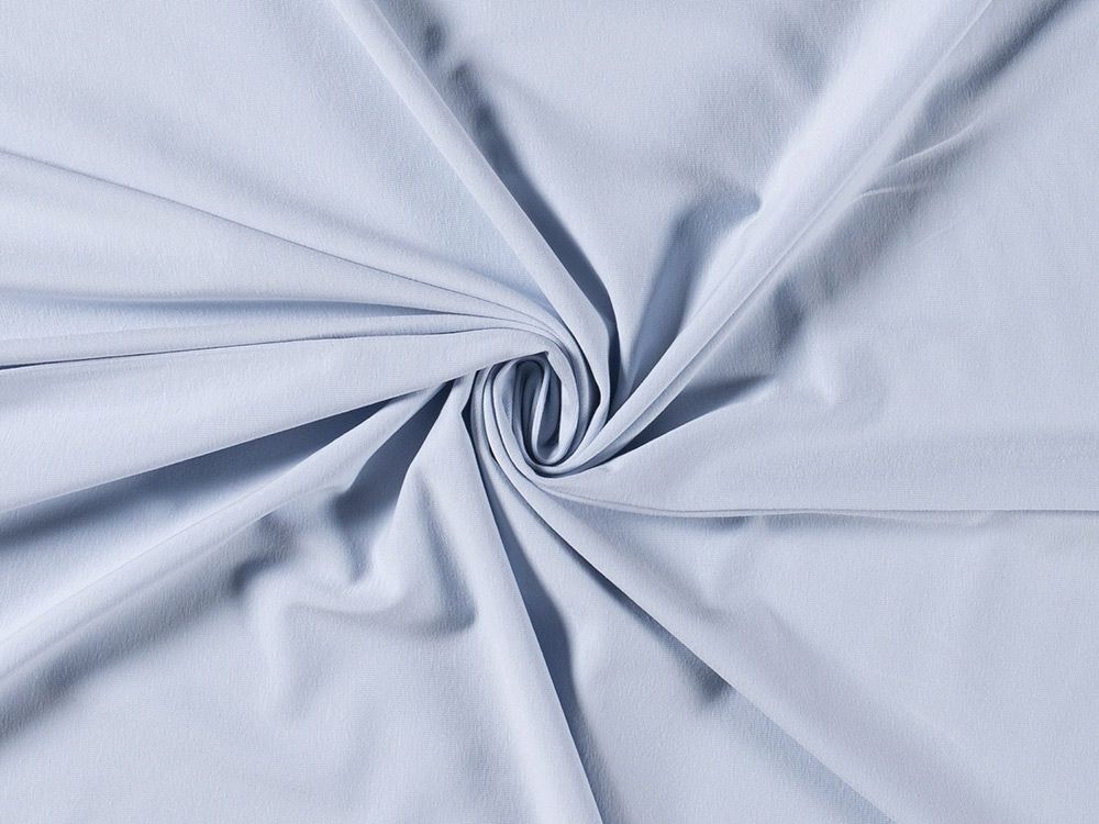 Viscose Elastane stretch jersey fabric, per metre - light blue