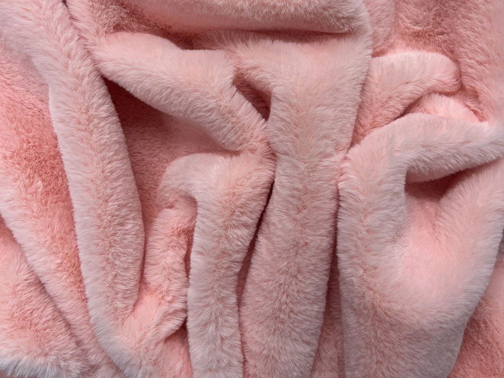 Emily Soft Plush Faux Fur, Blush