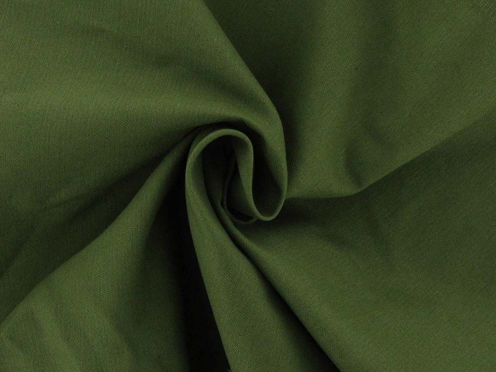 Plain Dye Cotton Drill, Olive