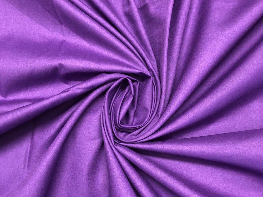 Plain Dye Polycotton, Purple