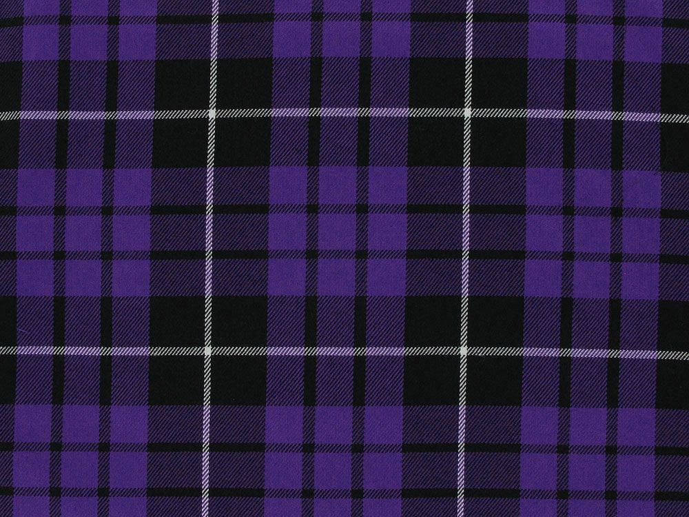 Polyviscose Blend Tartan, Hendrix, Purple