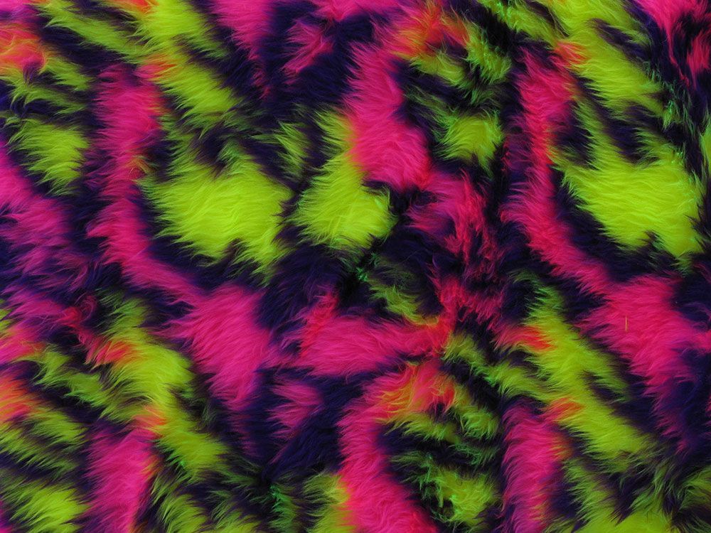 Short Pile Fur, Fluorescent Patch