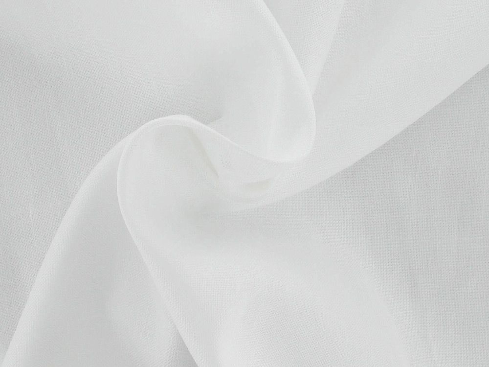 Temple Irish Linen and Cotton Blend, White