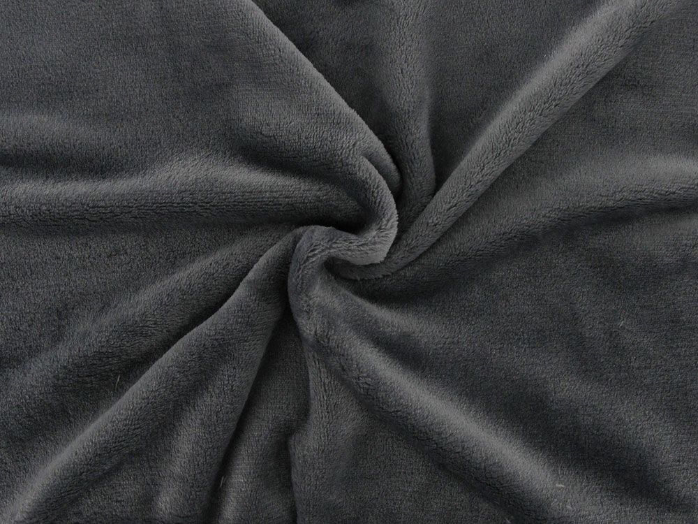 Ultra Soft Plain Cuddle Fleece, Dark Grey