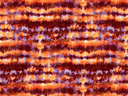 Tie Dye Look Cotton Print, Wave, Orange