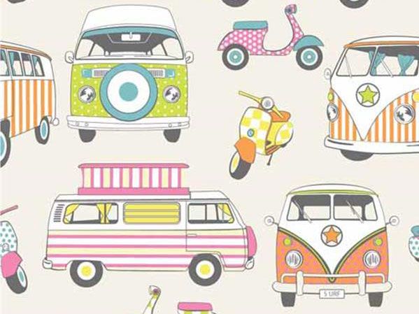 Happy Campers Cotton Print, Tutti Fruity