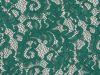 Heavy Corded Floral Lace with Double Scallop Edge, Emerald