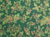 Christmas Allover Holly Cotton Print, Green