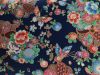 Isumi Japanese Foil Cotton Print, Butterfly Garden, Navy