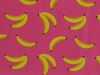Electric Safari Bananas Cotton Print, Cerise