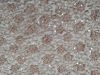 Scalloped Edge Floral Sequin Lace, Peanut