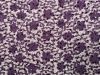 Scalloped Edge Floral Sequin Lace, Purple