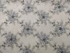 Scalloped Edge Embroidered Bouquet Lace, Graphite