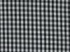 Woven Polycotton Gingham, 1/4 inch, Black
