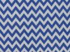 Chevron Polycotton Print, Royal Blue