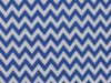 Chevron Polycotton Print, Royal Blue