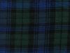 Raw Silk Noile Tartan, Green