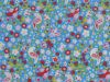 Birds And Blooms Polycotton Print, Blue