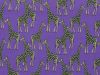 Bright Safari Giraffe Polycotton Print, Purple