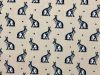 Country Bunny Cotton Print, Natural
