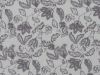 Floral Garden Retreat Polycotton Print, Grey