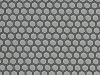 Geometric Honeycomb Cotton Print, Grey