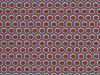 Geometric Honeycomb Cotton Print, Red