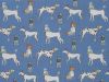 Groomed Dogs Polycotton Print, Blue