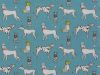Groomed Dogs Polycotton Print, Turquoise