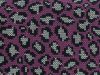 Leopard Knit Print Cotton Jersey, Fuchsia