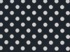 1cm Spot Polycotton Print, Navy