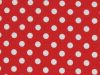 1cm Spot Polycotton Print, Red