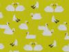 Swan Dive Polycotton Print, Yellow