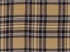 Tartan Printed Cotton Corduroy, Beige