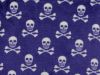 Ultra Soft Cuddle Fleece Skulls, Purple