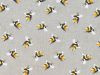Craft Collection Cotton Print, Bumble Bee, Silver